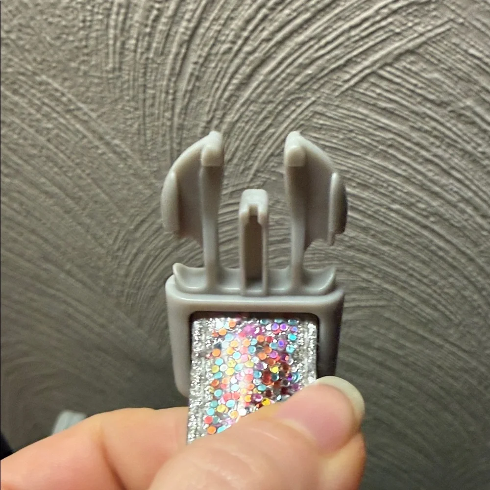 Packed Party Glittery Silver and Pink Dog Collar - Picture 10 of 11